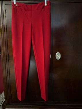 Soho Red Skinny Tailored Women's Pants